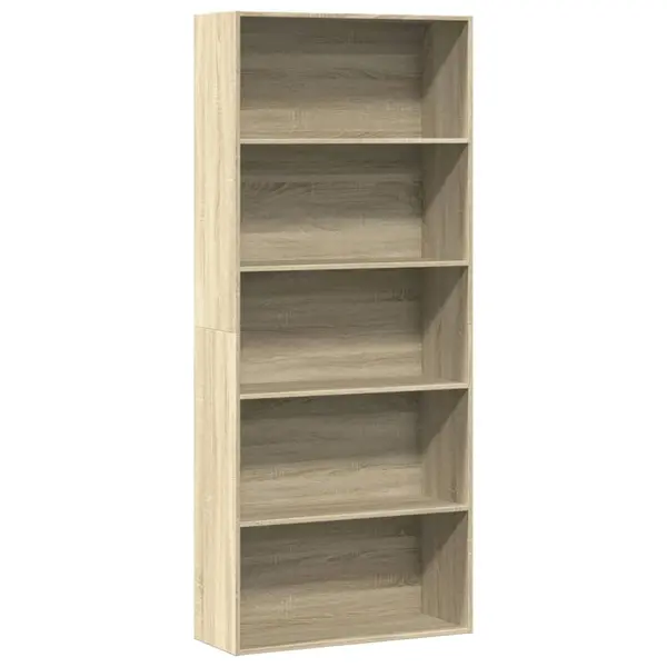 Gossi biblioteca, stejar sonoma, 80x30x189 cm, lemn prelucrat