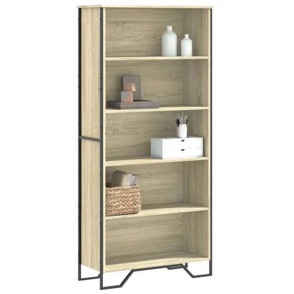 Gossi biblioteca, stejar sonoma, 80x31x169 cm, lemn prelucrat