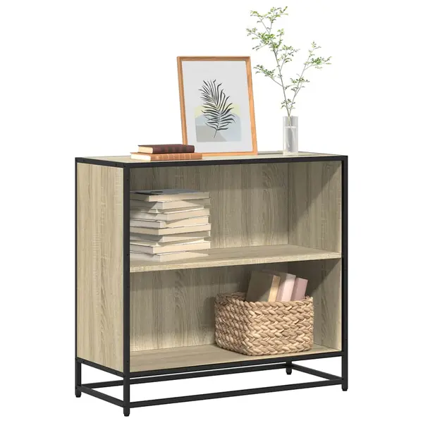 Gossi biblioteca, stejar sonoma, 80x35x76 cm, lemn prelucrat