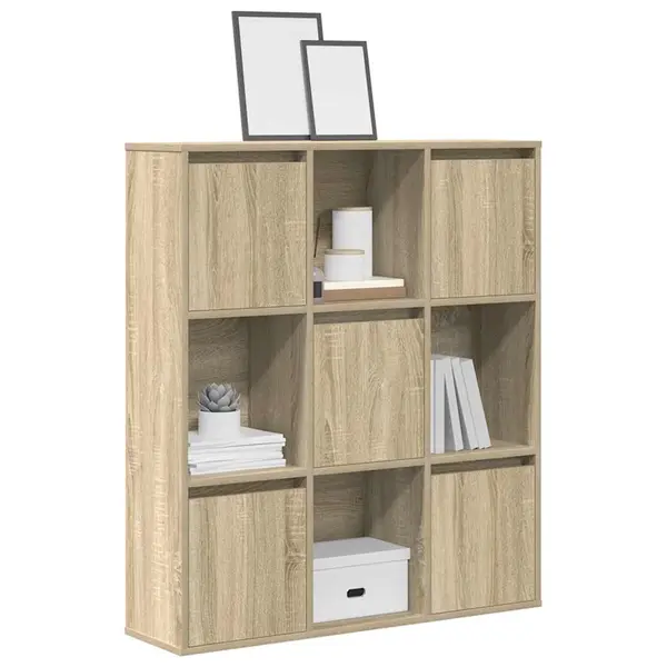 Gossi biblioteca, stejar sonoma, 89x24x101,5 cm, lemn prelucrat