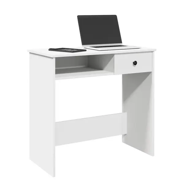 Gossi birou, alb, 80 x 40 x 75 cm, pal