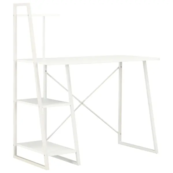 Gossi birou cu rafturi, alb, 102 x 50 x 117 cm