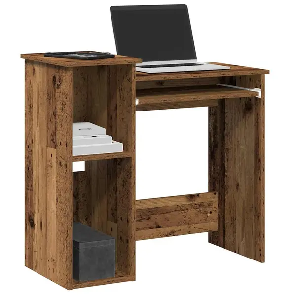 Gossi birou cu rafturi, lemn vechi, 84x40x78 cm, lemn prelucrat