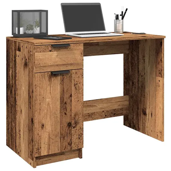 Gossi birou, lemn vechi, 100x50x75 cm, lemn prelucrat