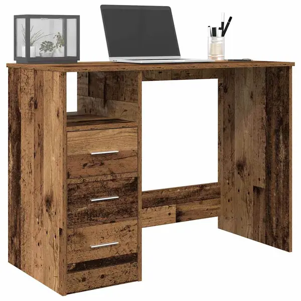 Gossi birou, lemn vechi, 102x76x50 cm, lemn prelucrat