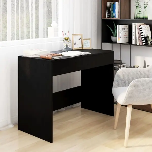 Gossi birou, negru, 101x50x76,5 cm, pal