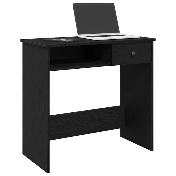 Gossi birou, negru, 80 x 40 x 75 cm, pal