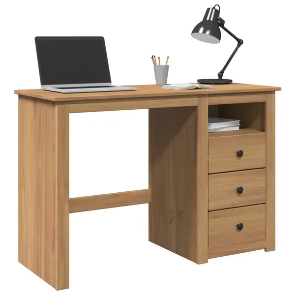 Gossi birou „panama”, 112x45x75 cm, lemn masiv de pin