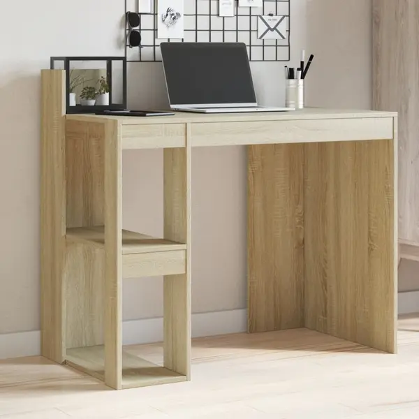 Gossi birou, stejar sonoma, 103,5x56,5x94 cm, lemn prelucrat