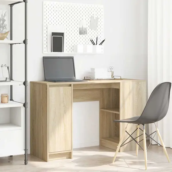 Gossi birou stejar sonoma 120x42x76 cm lemn prelucrat