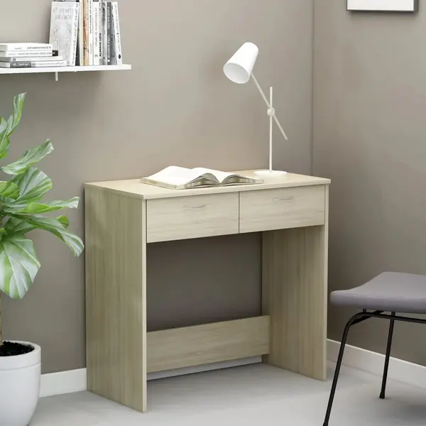 Gossi birou, stejar sonoma, 80 x 40 x 75 cm, lemn prelucrat