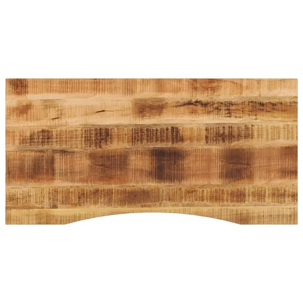Gossi blat birou cu decupaj curbat 110x60x2,5cm lemn masiv mango brut
