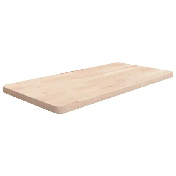 Gossi blat de baie, 80x40x2,5 cm, lemn masiv netratat