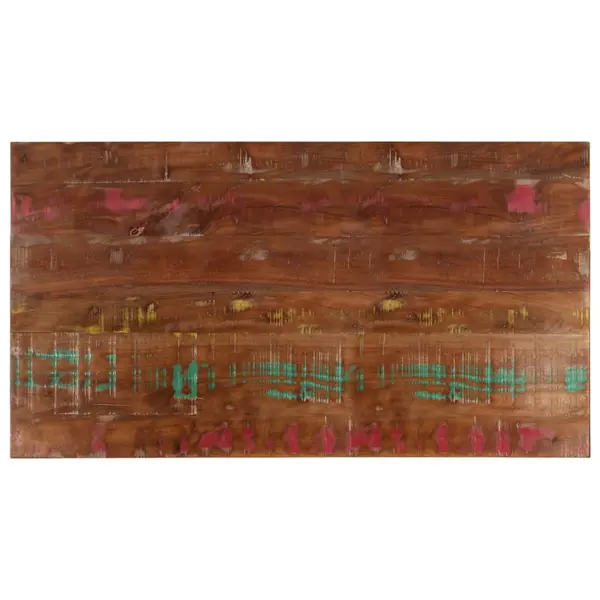 Gossi blat de masa, 100x60x1,5cm, dreptunghiular, lemn masiv reciclat