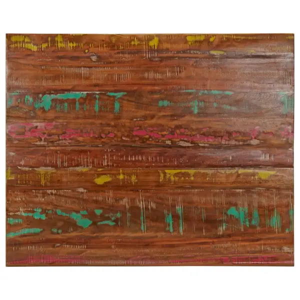 Gossi blat de masa, 100x80x2,5cm, dreptunghiular, lemn masiv reciclat