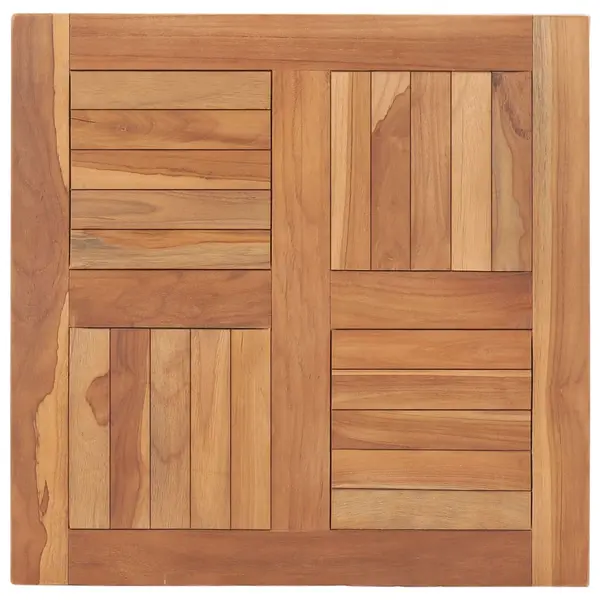 Gossi blat de masa, 60 x 60 x 2,5 cm, lemn masiv de tec