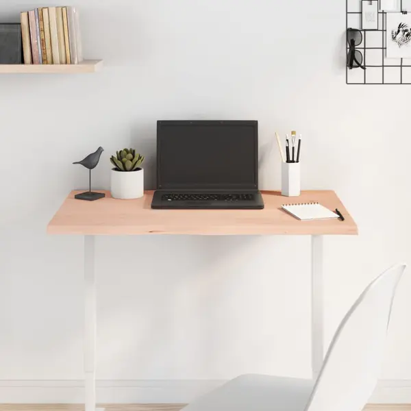 Gossi blat de masa, 80x60x2 cm, lemn masiv de stejar netratat