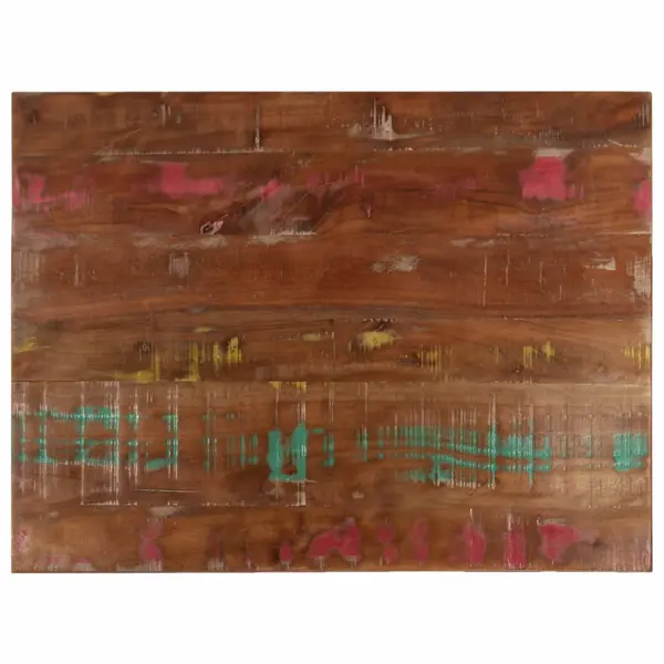 Gossi blat de masa, 80x60x3,8 cm, dreptunghiular, lemn masiv reciclat