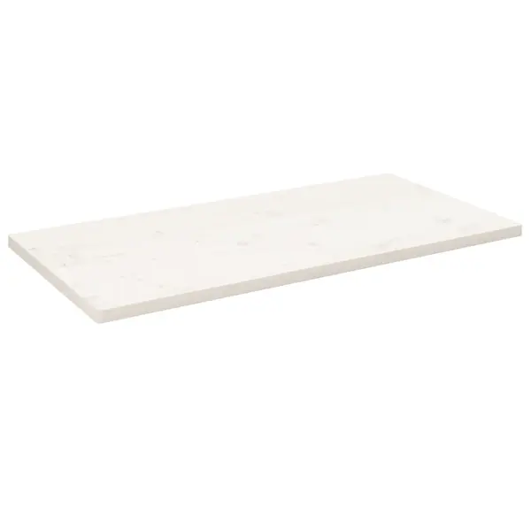 Gossi blat de masa alb 110x60x2,5 cm lemn masiv de pin dreptunghiular