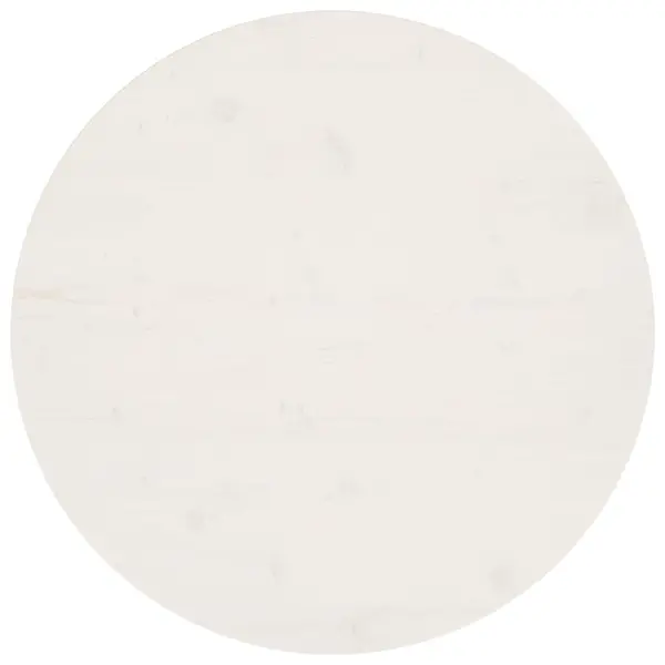 Gossi blat de masa, alb, Ø80x2,5 cm, lemn masiv de pin