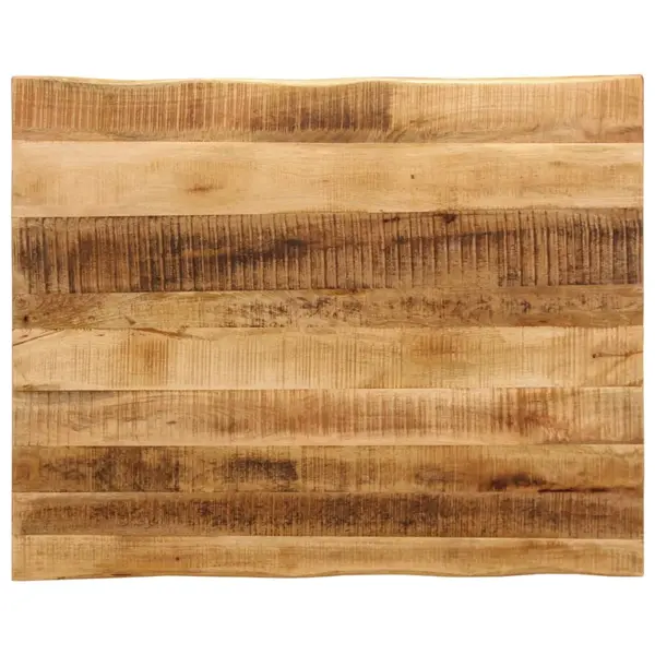 Gossi blat de masa contur natural 90x80x3,8 cm lemn masiv mango brut