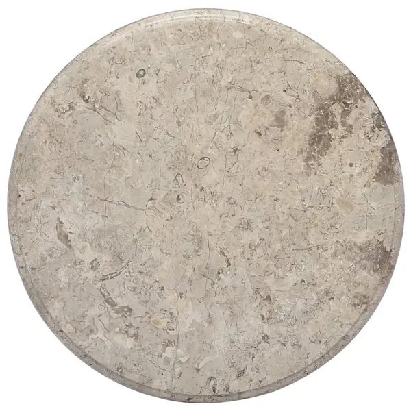 Gossi blat de masa, gri, Ø50x2,5 cm, marmura
