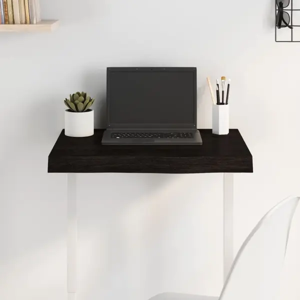 Gossi blat de masa maro 60x40x(2-6) cm, lemn masiv stejar tratat