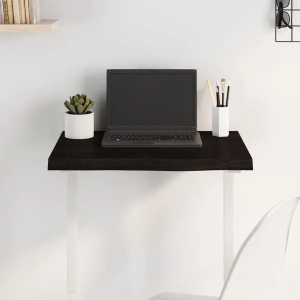 Gossi blat de masa maro 60x50x(2-4) cm, lemn masiv stejar tratat
