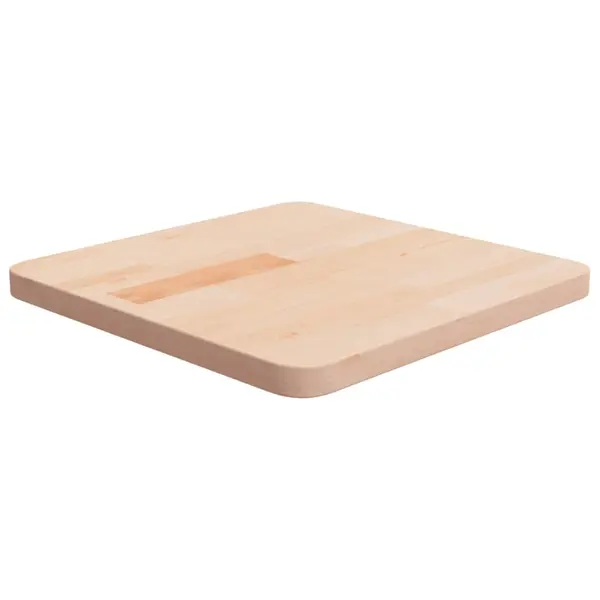 Gossi blat de masa patrat, 40x40x2,5 cm, lemn masiv stejar netratat