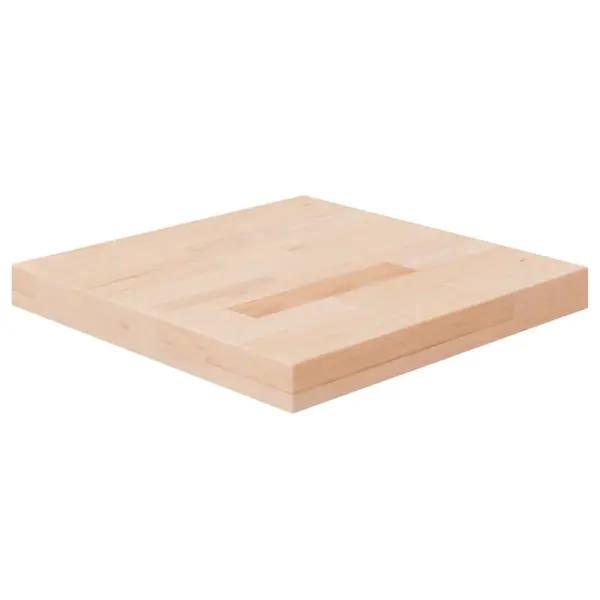 Gossi blat de masa patrat, 40x40x4 cm, lemn masiv stejar netratat