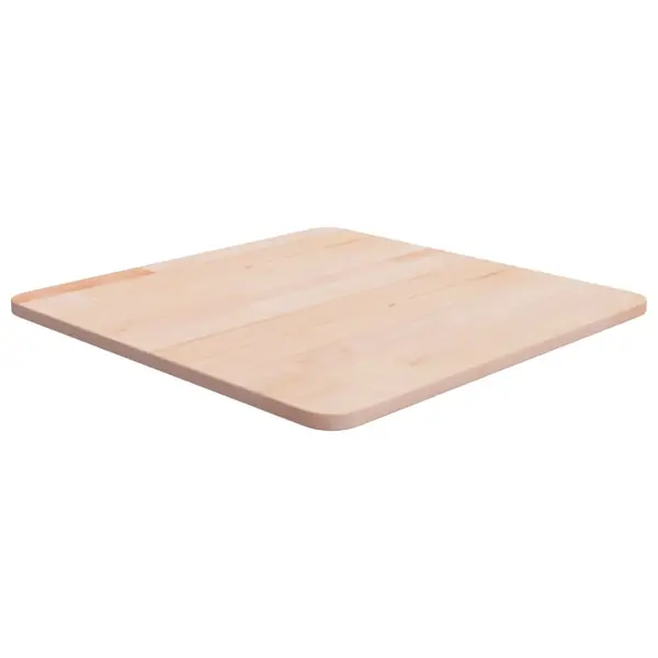 Gossi blat de masa patrat, 50x50x1,5 cm, lemn masiv stejar netratat