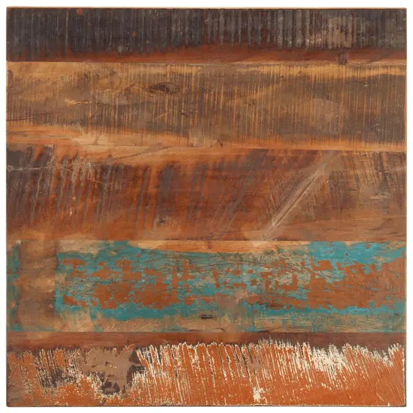 Gossi blat de masa patrat, 60 x 60 cm, lemn masiv reciclat, 25-27 mm