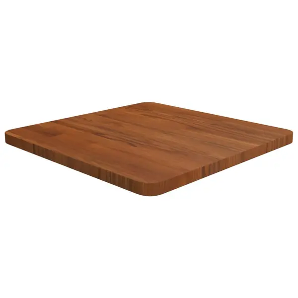 Gossi blat de masa patrat maro inchis 50x50x2,5 cm lemn stejar tratat