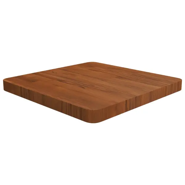 Gossi blat de masa patrat maro inchis 50x50x4 cm lemn stejar tratat