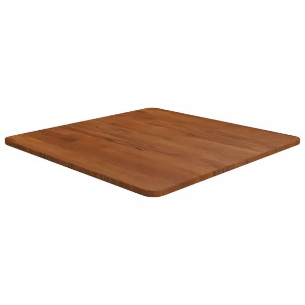 Gossi blat de masa patrat maro inchis 60x60x1,5 cm lemn stejar tratat