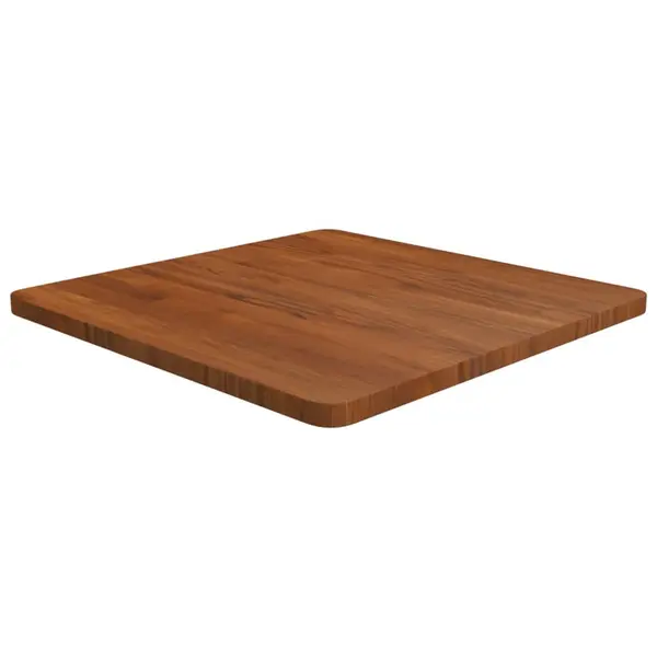 Gossi blat de masa patrat maro inchis 60x60x2,5 cm lemn stejar tratat