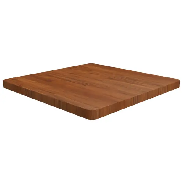 Gossi blat de masa patrat maro inchis 70x70x4 cm lemn stejar tratat