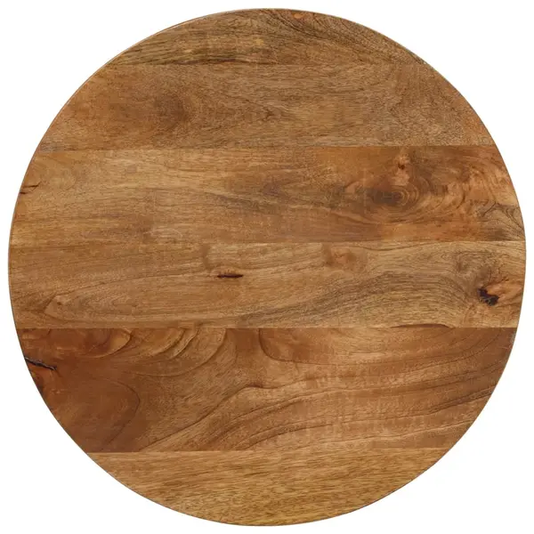 Gossi blat de masa rotund, Ø 40x2,5 cm, lemn masiv de mango brut