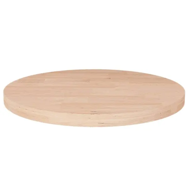 Gossi blat de masa rotund, Ø40x2,5 cm, lemn masiv stejar netratat