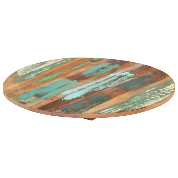 Gossi blat de masa rotund, 50 cm, lemn masiv reciclat, 15-16 mm