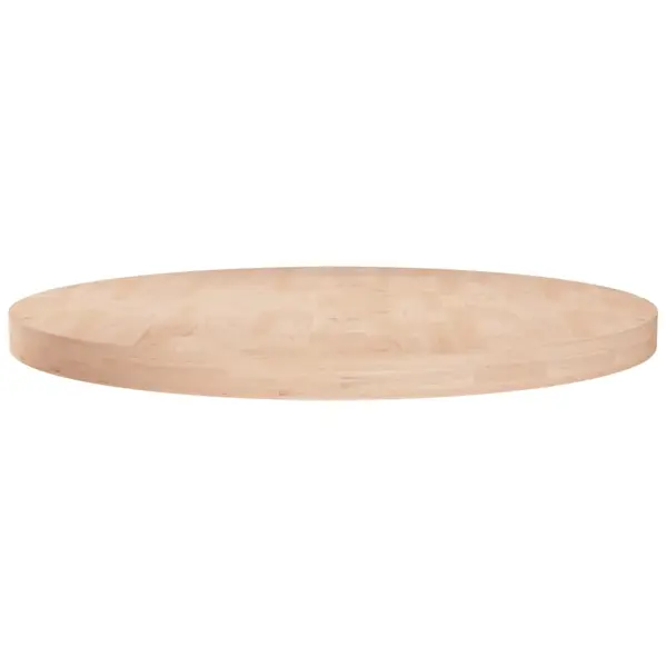 Gossi blat de masa rotund, Ø60x4 cm, lemn masiv stejar netratat