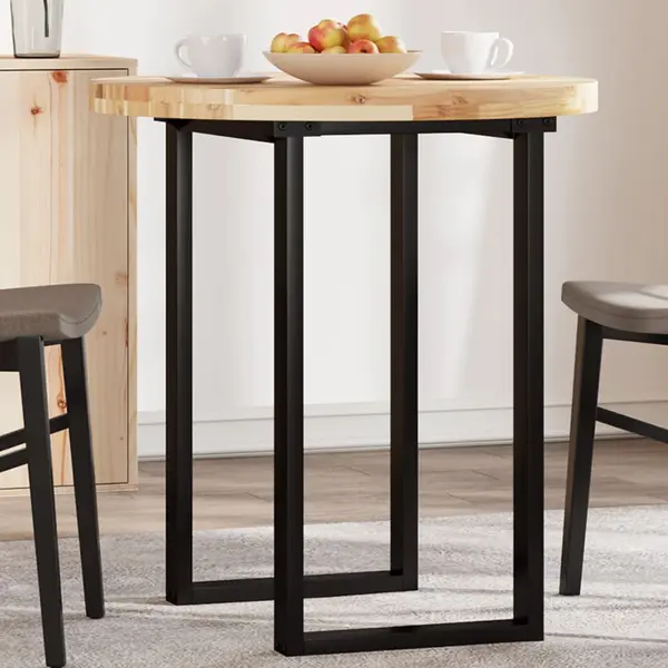 Gossi blat de masa rotund, Ø70x4 cm, lemn masiv de acacia