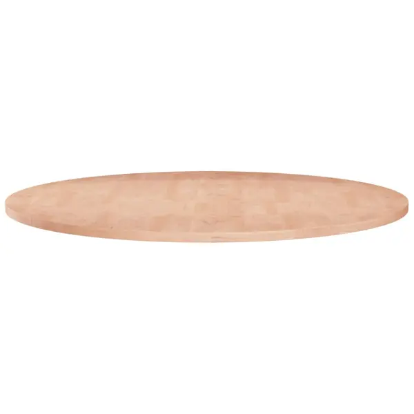 Gossi blat de masa rotund, Ø80x1,5 cm, lemn masiv stejar netratat