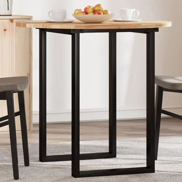 Gossi blat de masa rotund, Ø80x2 cm, lemn masiv de acacia