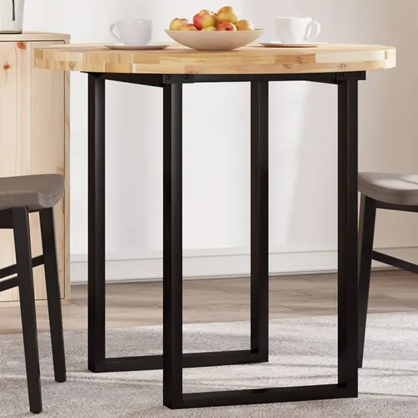 Gossi blat de masa rotund, Ø80x4 cm, lemn masiv de acacia