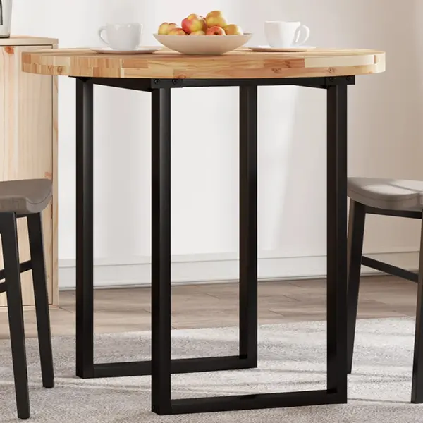 Gossi blat de masa rotund, Ø80x4 cm, lemn masiv de acacia