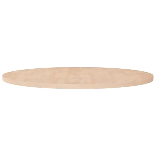Gossi blat de masa rotund, Ø90x2,5 cm, lemn masiv stejar netratat