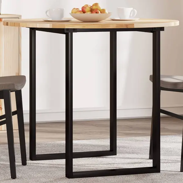 Gossi blat de masa rotund, Ø90x2 cm, lemn masiv de acacia