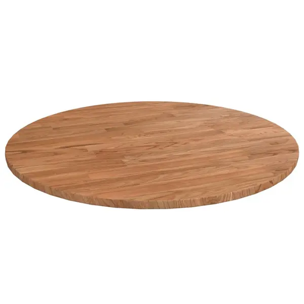 Gossi blat de masa rotund maro deschis Ø50x1,5 cm lemn stejar tratat