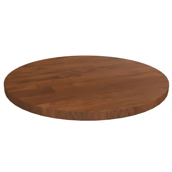 Gossi blat de masa rotund maro inchis Ø30x1,5cm lemn stejar tratat